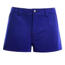 Europe Style Summer Shorts Slim Pure Candy Color Casual Pantalones Pocket Elasticity Short Pants Plus Size Sport For Women D021