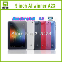 9 inch Allwinner A23 Dual Core Tablet PC Android 4.2 512M 8GB 1.5GHz Dual Camera MID better than A13 A20 T900 T910