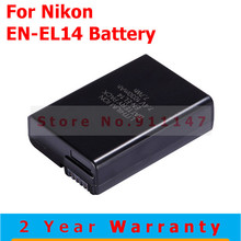EN-EL14 1500mah digital High Quality Camera Battery pack For Nikon D5200 D3100 D3200 D5100 P7000 P7100 MH-24-BN5 Free Shipping