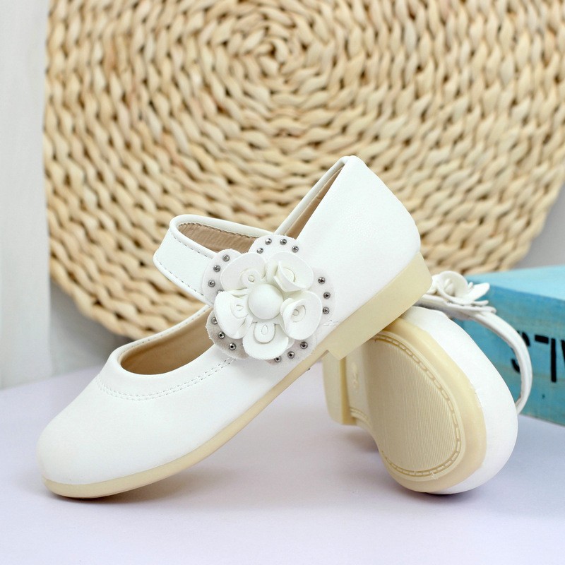 girl leather flower shoes (5)