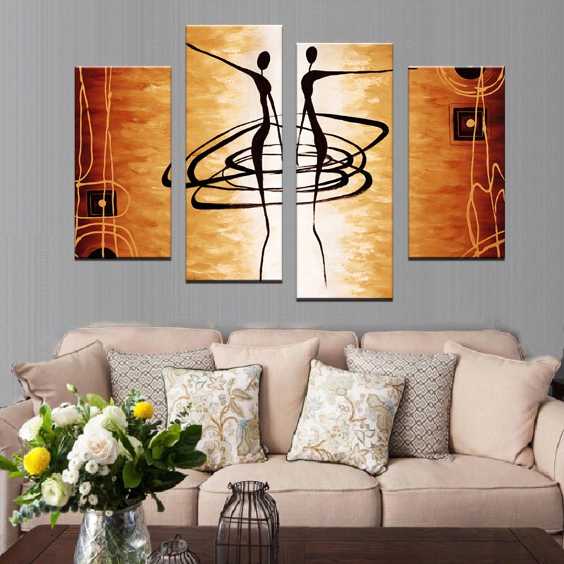 abstract figures wall art