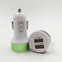 Cigarette Lighter Car Metal Universal 12v 24v To 5v 2port Micro Usb Charger Adapter for apple iphone samsung intelligent phone