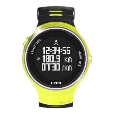Original Sports watch GPS watch Ezon G1  5ATM Motion records distance phone to remind TPU  strap GPS trajectory  free shipping