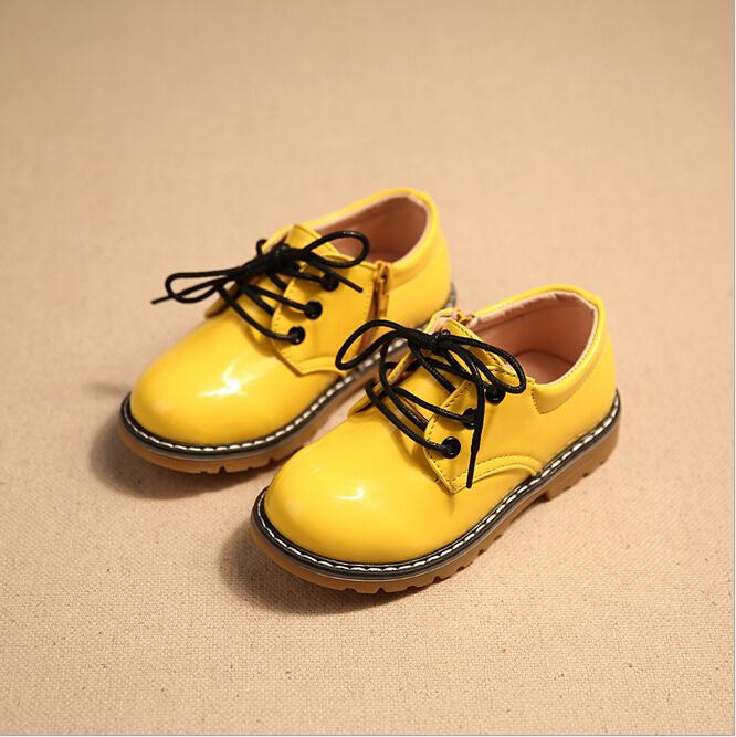 Boys wedding shoes spring 2016 brand fashion gilrs loafers children s short dress casual leather shoes