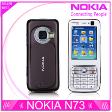 Refurbished Unlocked Nokia N73 Mobile Phone GSM 3G Bluetooth 3.15MP camera FM radio MP3 player Free Shipping