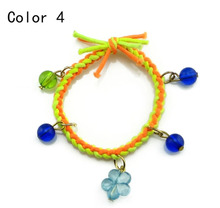 Drop Shipping One Piece Rubber Hair Bands Holders Elastics Accessories Flower Ball Tassel Girls Women Tie