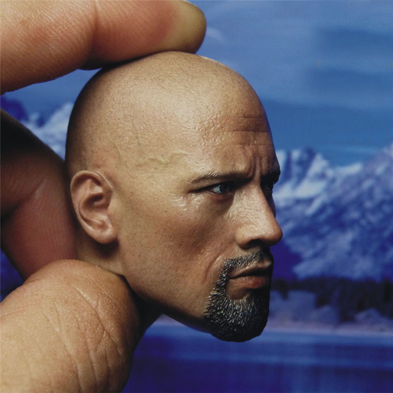 BELET BT013 Detective the Rock Headplay Dwayne Johnson Head Scuplt 1//6 Scale