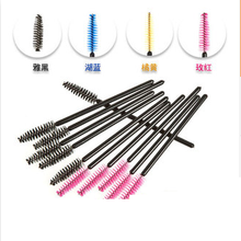 50PCS Disposable Eyelash Brush Eyelash Curler Mascara Brush Eyelash Comb Mascara Wand Pink Blue Yellow Black