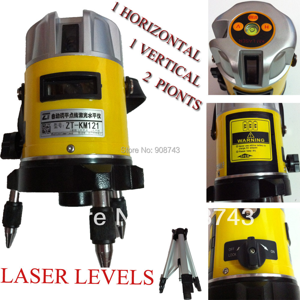 ZT KM121 Line Cross laser distance measure kit Laser Level Red 2 lines 2pionts Optical Instruments