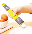 Easy creative cooking kitchen Adjustable quantitative spoon milk spoon headed nine files with a scale measuring