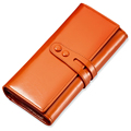 Exquisite Long Wallet Women Korean Style Fashion Large Capacity High Quality Cowhide Purse 2016 New Simple