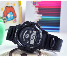 2016 Digital Watch Children Watch Brand New Noctilucent 5 Colors Rubber Men And Women Relogio Multifunction