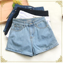 2016 summer new code cowboy short pants fat mm loose thin Dress Shorts thin Korean tide