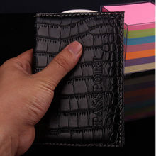 New PU Leather Passport Cover Protector Fashion Alligator Embossing Travel Passport Case Men Women ID Credit Card Holder Wallet