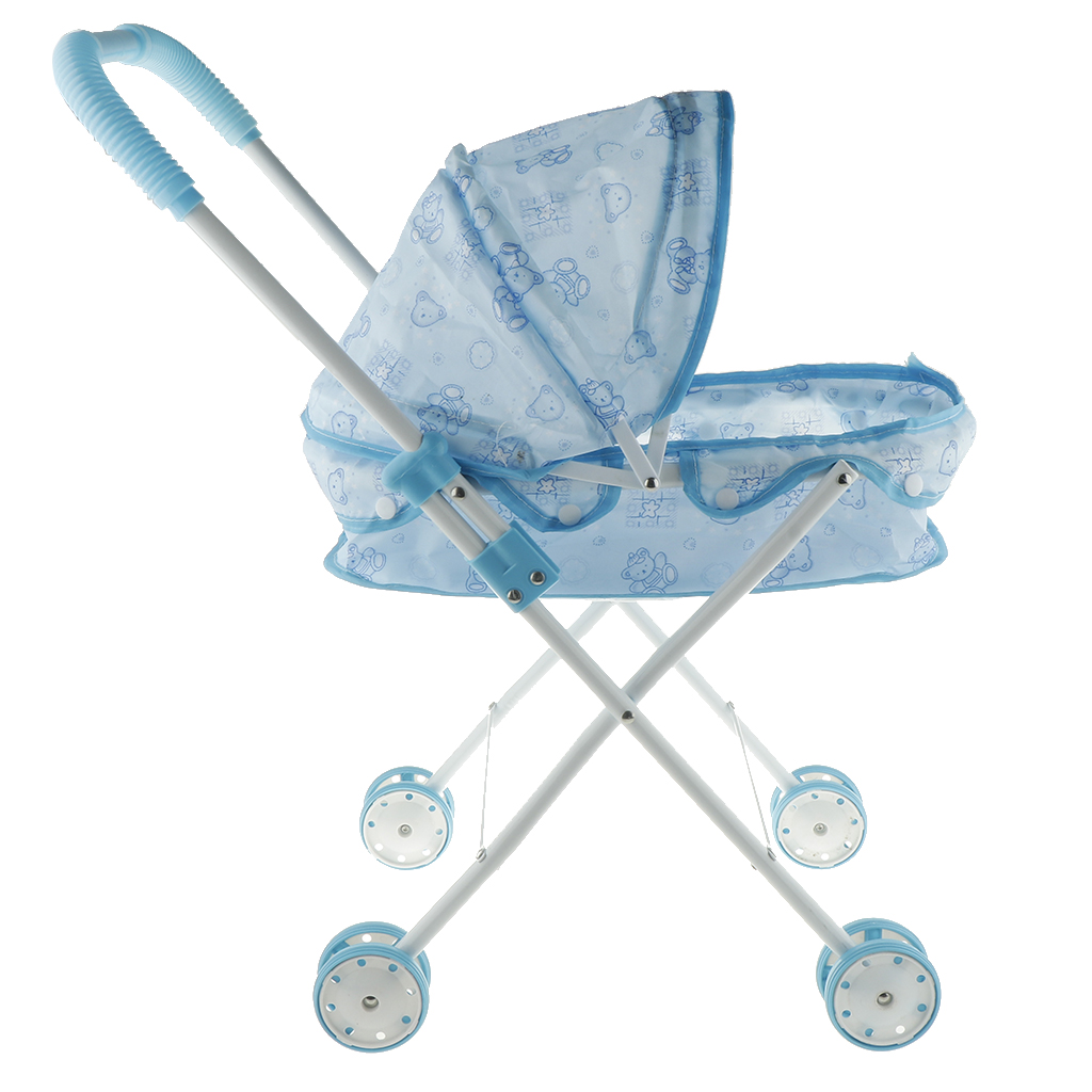 blue toy stroller