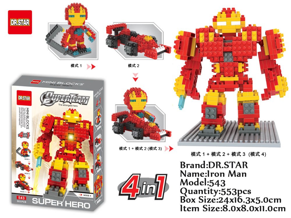 Aliexpress.com : Buy Wholesale New 4in1 Dr Star Blocks Super Hero Mini ...