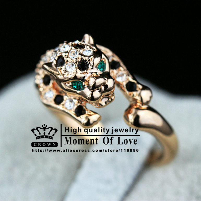 FREE SHIPPING RHS 002 1PCS high quality Fancy Brand Design 18K Rose Gold Plated with Crystals