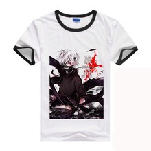 2016 New Arrive Free Shipping Tokyo Ghoul Kaneki Ken Anime Cartoon Cosplay T-Shirt Shirt For Women Men New