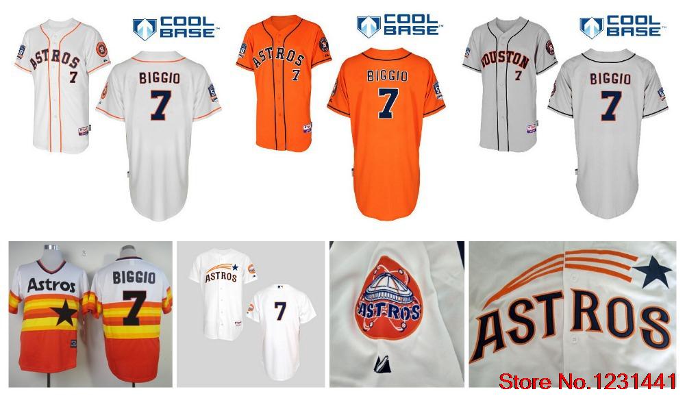 7 Craig Biggio Houston Astros Jerseys Cheap Custom Baseball Jersey Men