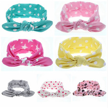 1 PCS Fashion Baby Girl Dot Knot Headband Newborn Infant Hair Accessories Children Elastic Hair Bands   172