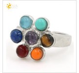 7 Chakra Natural Stones Reiki Healing Charm Jewelry