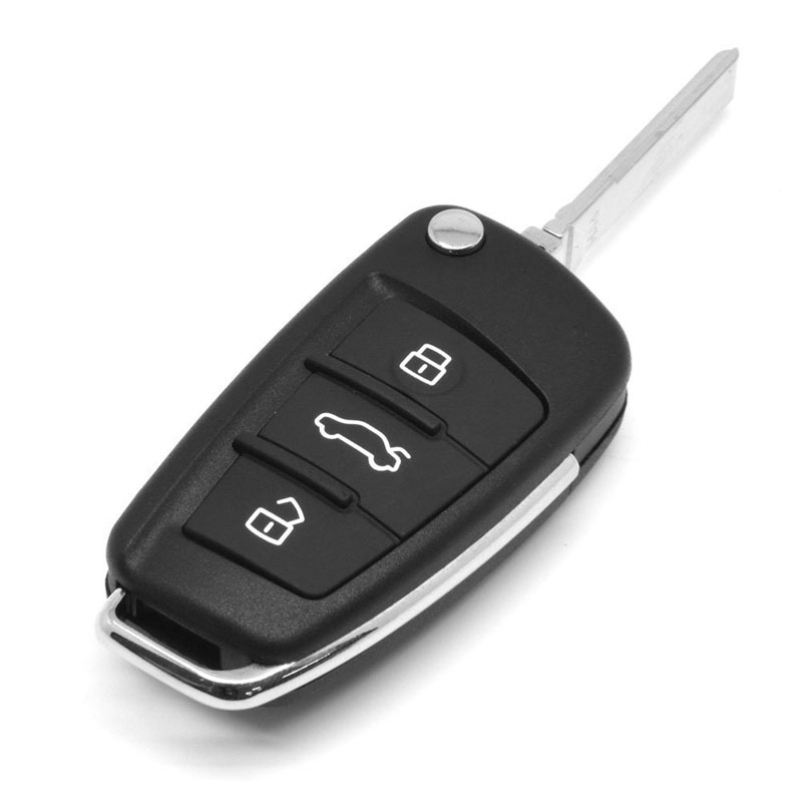 Hot selling Folding Flip Remote Key Shell fit for AUDI 3 Button Case A2 A3 A4