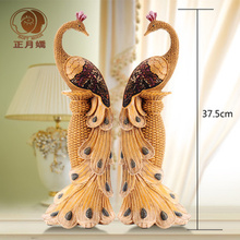 Jane European creative couple peacock decoration ornaments living room foyer entrance furnishings auspicious wedding gifts