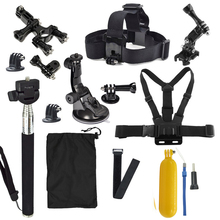 GoPro accessories 13 in 1 Family Kit Go Pro SJ4000 SJ5000 SJ6000 accessories set package for GoPro HD Hero 1 2 3 3+ 4 xiaomi yi