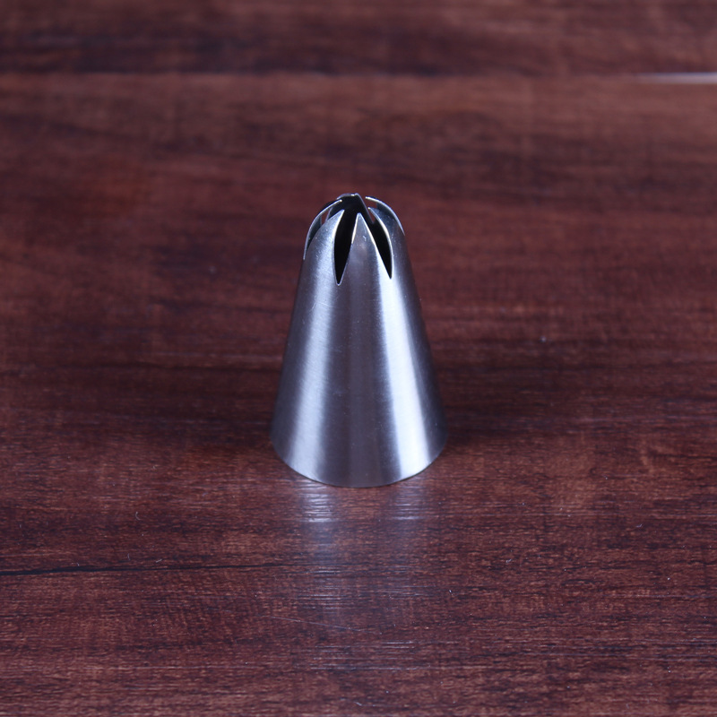 No.2D,25*40(mm) Large Stainless Steel Decorating Tip, Cake Noozle, Cake Puff Decorating Tools Icing Piping Sugarcraft Pastry Tip