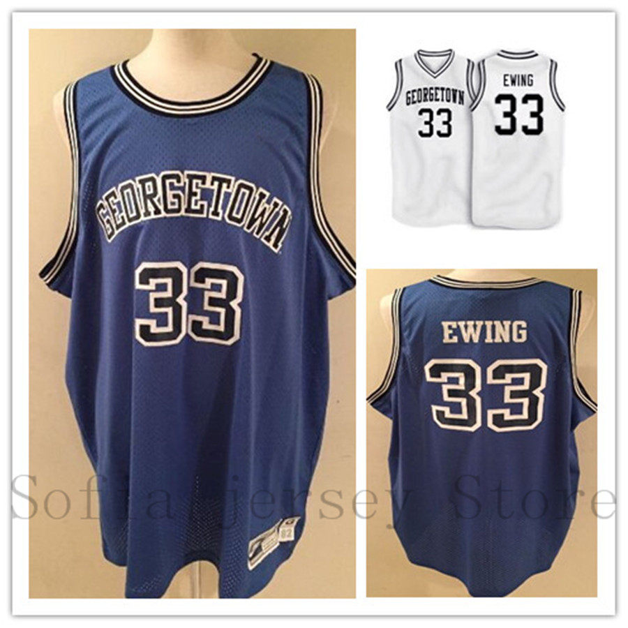 33 Patrick Ewing Jerseys Hoyas Throwback Basketball Jersey