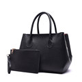 Occident Style Composite Bag Women 2016 New Fashion Large Capacity Litchi Stria Leather Large Handbag Shoulder