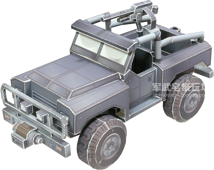1:72 4D Hummer Missiles Truck Assemble Model Military Children Toy Boy Gift PDH