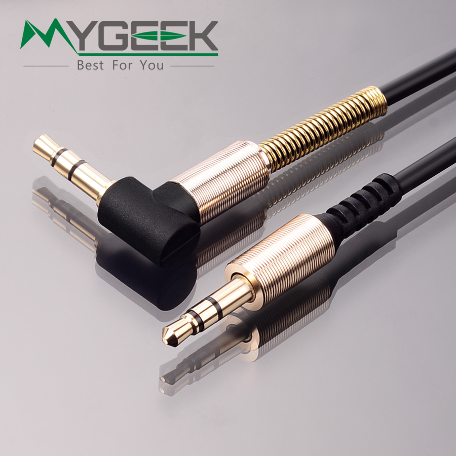 MyGeek 1 М 3.5 мм аудио кабель 3.5 мм между мужчинами 90 градусов вправо угол плоским aux кабель для автомобиля/PM4 PM3/наушников aux шнур