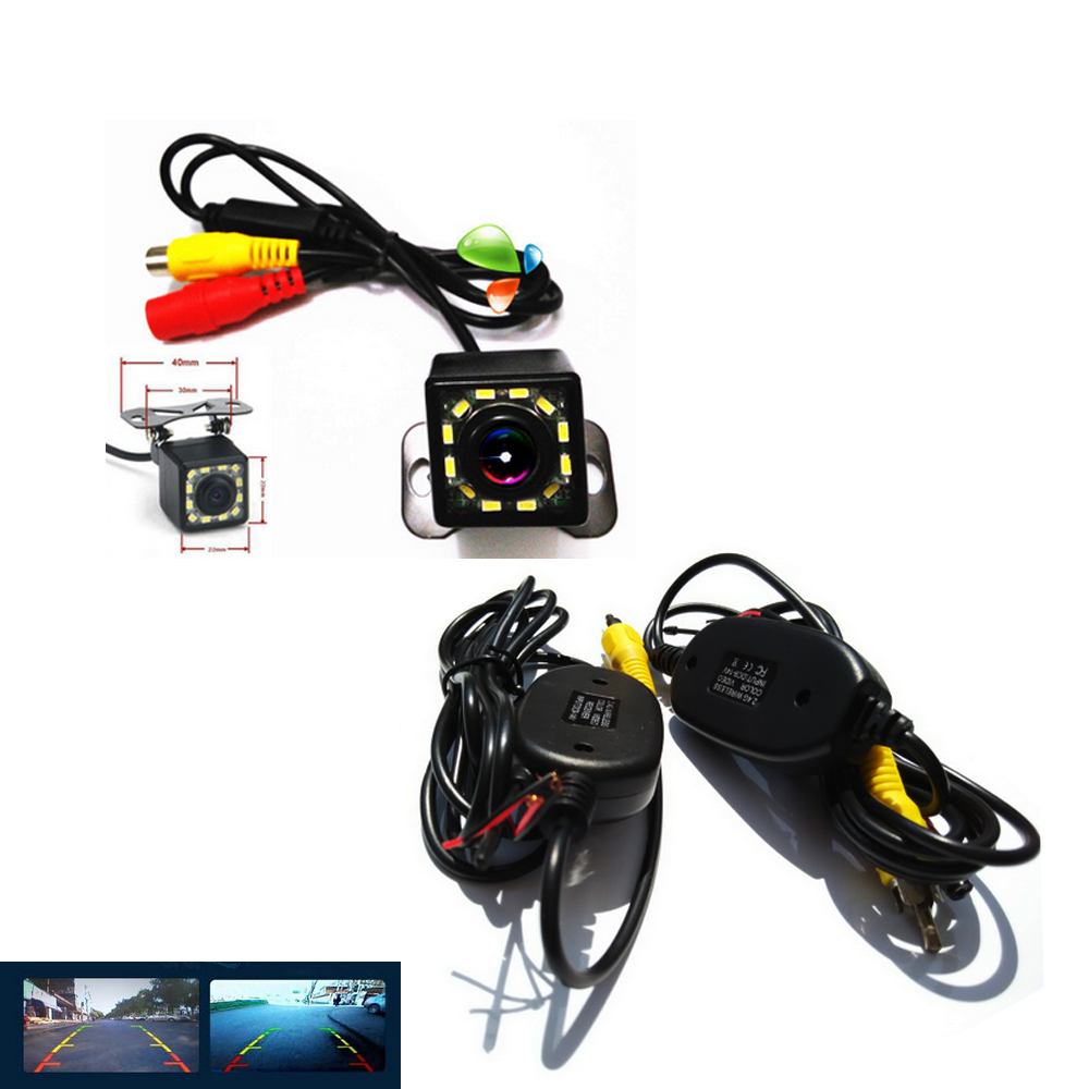 Parking 12 LED CCD Wireless Rear View Camera Car Styling Waterproof Backup Night Vision Reverse Backup License Plate Camera Parking 12 LED CCD Wireless Rear View Camera Car Styling Waterproof Backup Night Vision Reverse Backup License Plate Camera