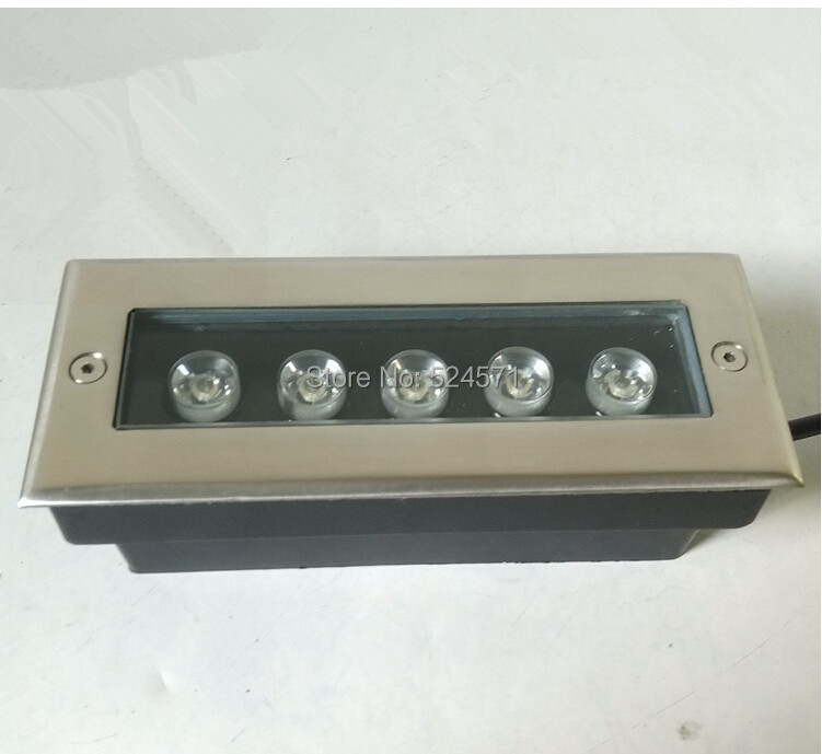 Description Picture 3 of itemFactory Wholesale price 5x2W LED wall washer lights,RGB / White Led outdoor light,85~265V,IP68,200*80*60MM Led underground lamp