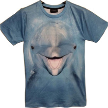 2016 3D Animal t shirt for boys and girls funny giraffe Headphones Rabbit animal printed big