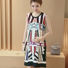 2016 new summer maternity dresses print women’s dresses pregnancy dresses maternity clothing summer clothing 16575