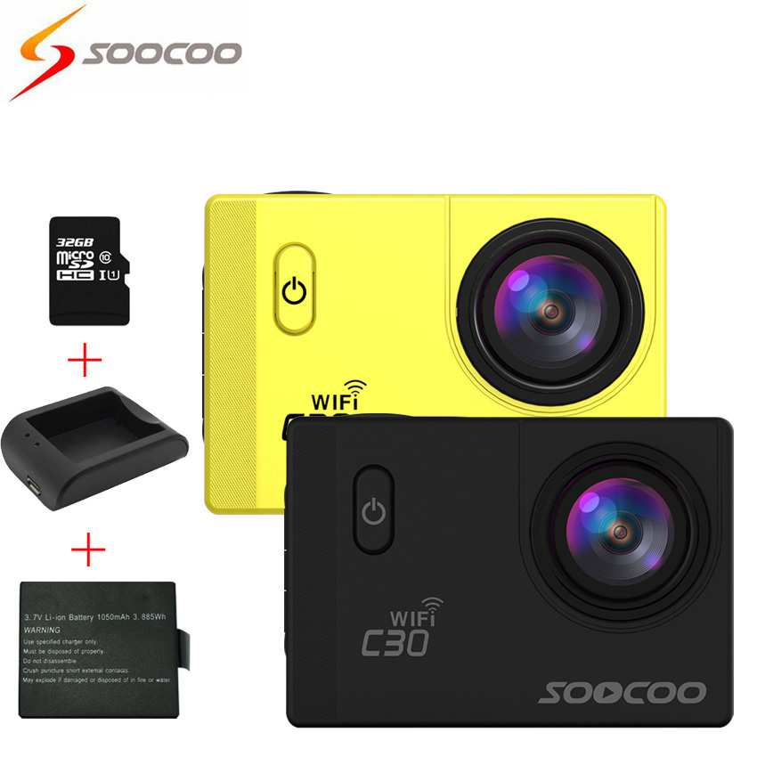 [ +   + 32 ] SOOCOO C30 4  Wi-Fi       (70-170 ) 2.0 LCD  deportiva Cam
