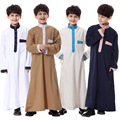 High quality Muslim Islamic Clothing for Children Arabia Jubba Thobe plus size dubai boy s Kaftan