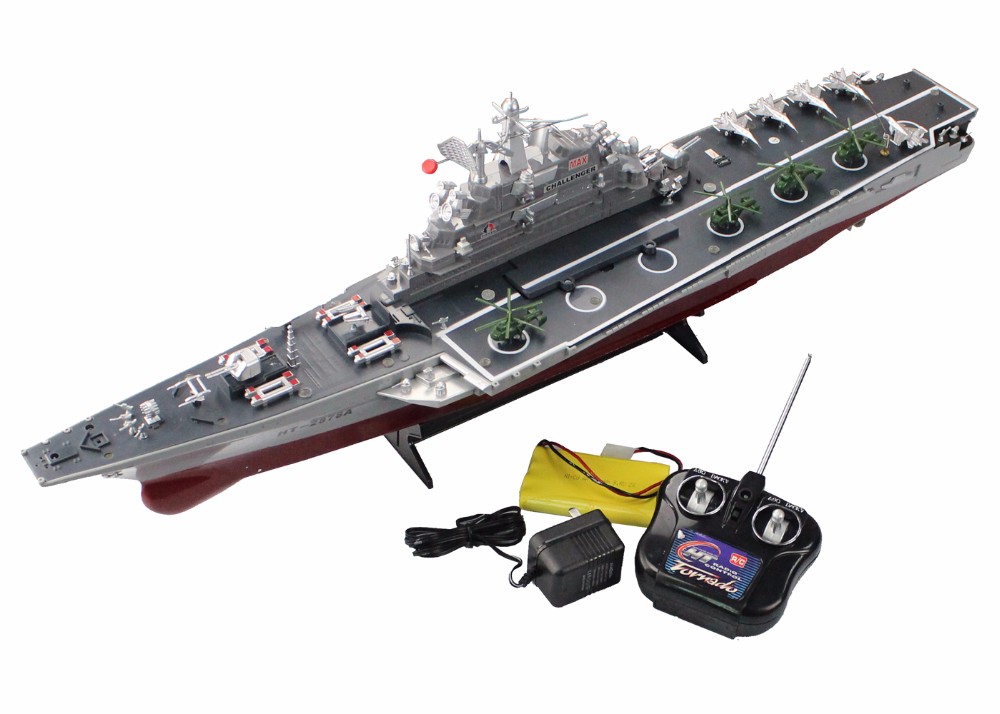 RC Boat 1275 4CH Bismarck Aircraft Carrier WarShip Remote Control