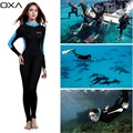 OXA Sunscreen One piece Wetsuit Women Long Sleeve Anti UV Wet Suits Diving Suit for Snorkeling