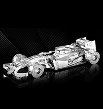 F1 Racing 3D Головоломки Для Мальчика Из Нержавеющей Стали DIY Сборки Модели Автомобиля Обучения Образовательные Игрушки Детей Игрушки Brinquedos