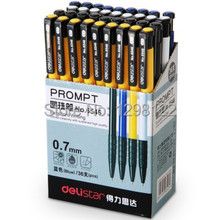 Wholesale 36PC/BOX Deli 6546 pressing ballpoint pen stationery items office and school supplies free shipping