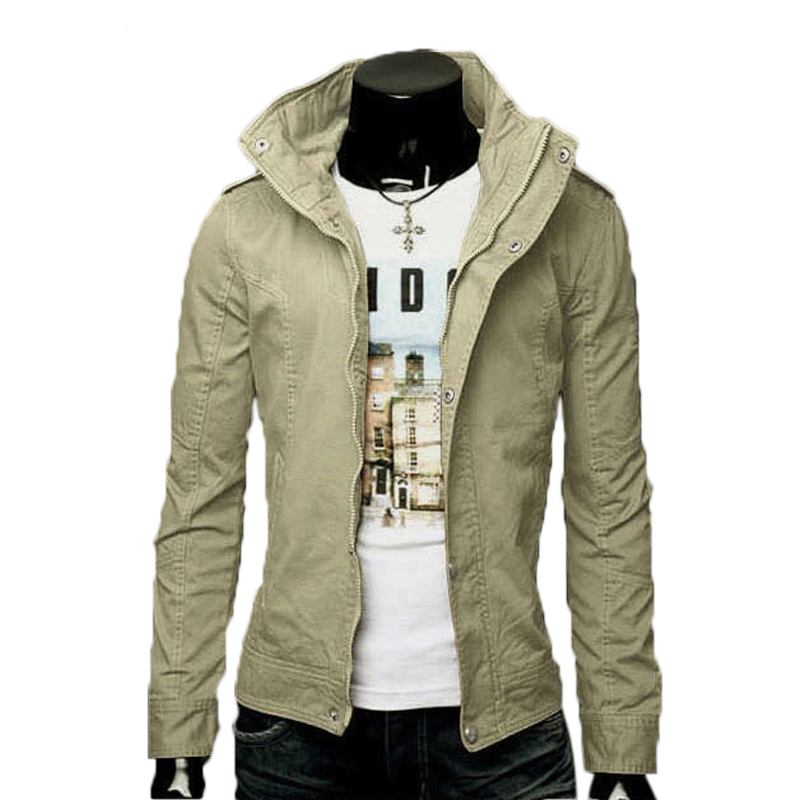 Fashion Men s Cotton Casual Sports Shirt Jackets Slim British Style Jacket chaqueta hombre Autumn Winter
