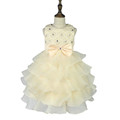Flower Toddler Girl Princess Floral Solid Vestidos Baby Girl Tutu Bow knot Dress Wedding Clothes Kids