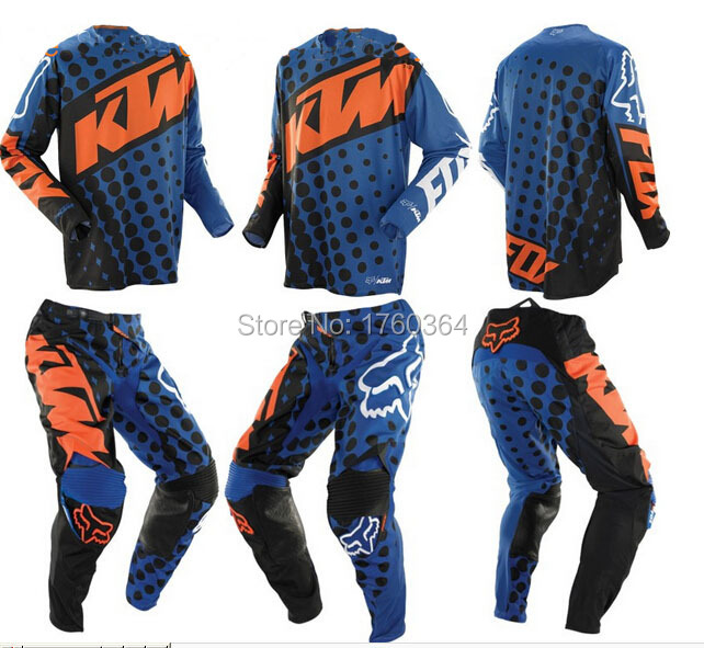 2015 KTM Jersey+pants Race Motocross Suit motorcycle jersey moto