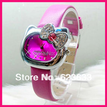 Lovely Hello Kitty Watch Women Crystal Rhinestone Dress Watch Xmas Gift Girls Quartz Watches relogio feminino