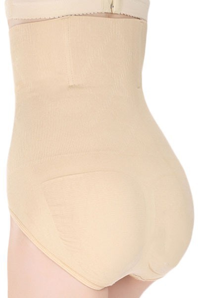 Solid-Apricot-Seamless-High-Waist-Shapewear-LC75031-1-2