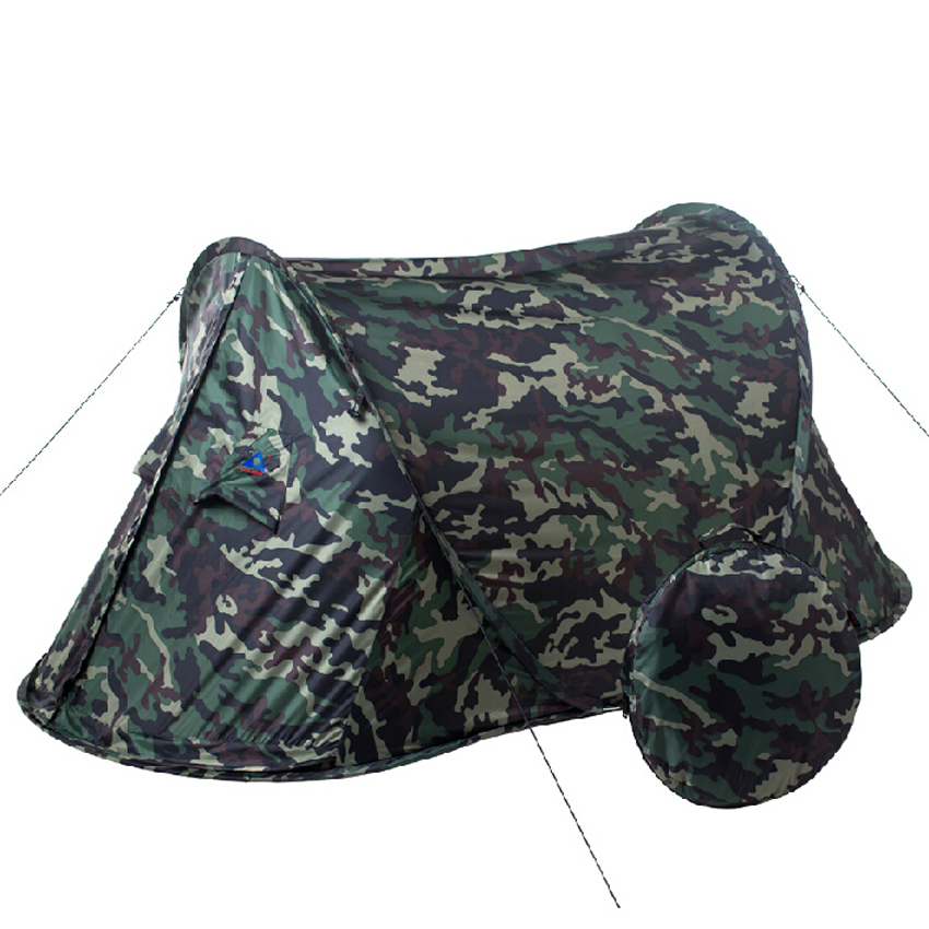2015 On sale Camouflage automatic pop up quick open 1 person 1 layer ultralight fishing beach hiking park ourdoor camping tent