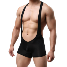 Men’s Smooth Sexy Jockstrap Soft Freestyle Wrestling Singlet Men Sexy Backless Wrestling Bodysuit Lingerie Leotard Underwear